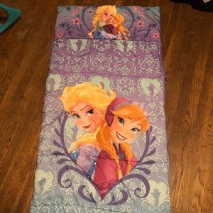Girls frozen sleeping bag